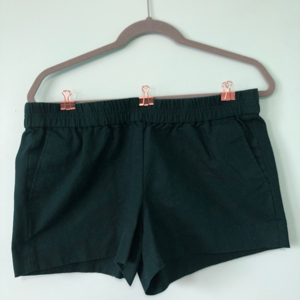 J. Crew Factory Dark Green Boardwalk Pull-On Short
